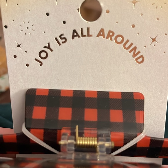 Plaid claw hair clip - Picture 2 of 2